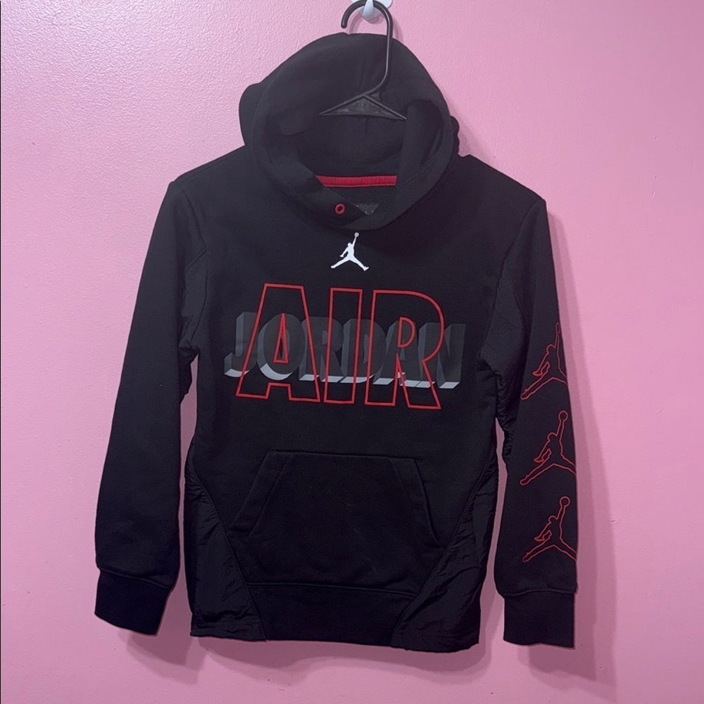 Jordan Black and Red Jacket Boys size M